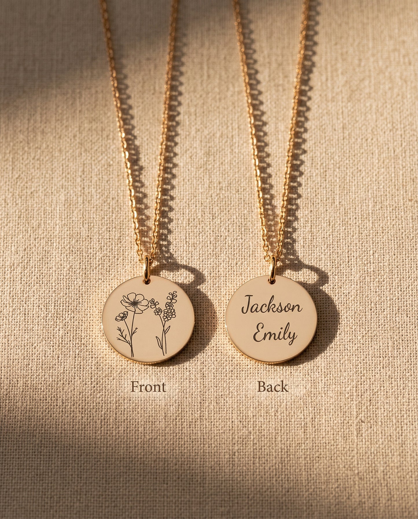 The Custom Garden Necklace: Up to 3 Birth Flowers