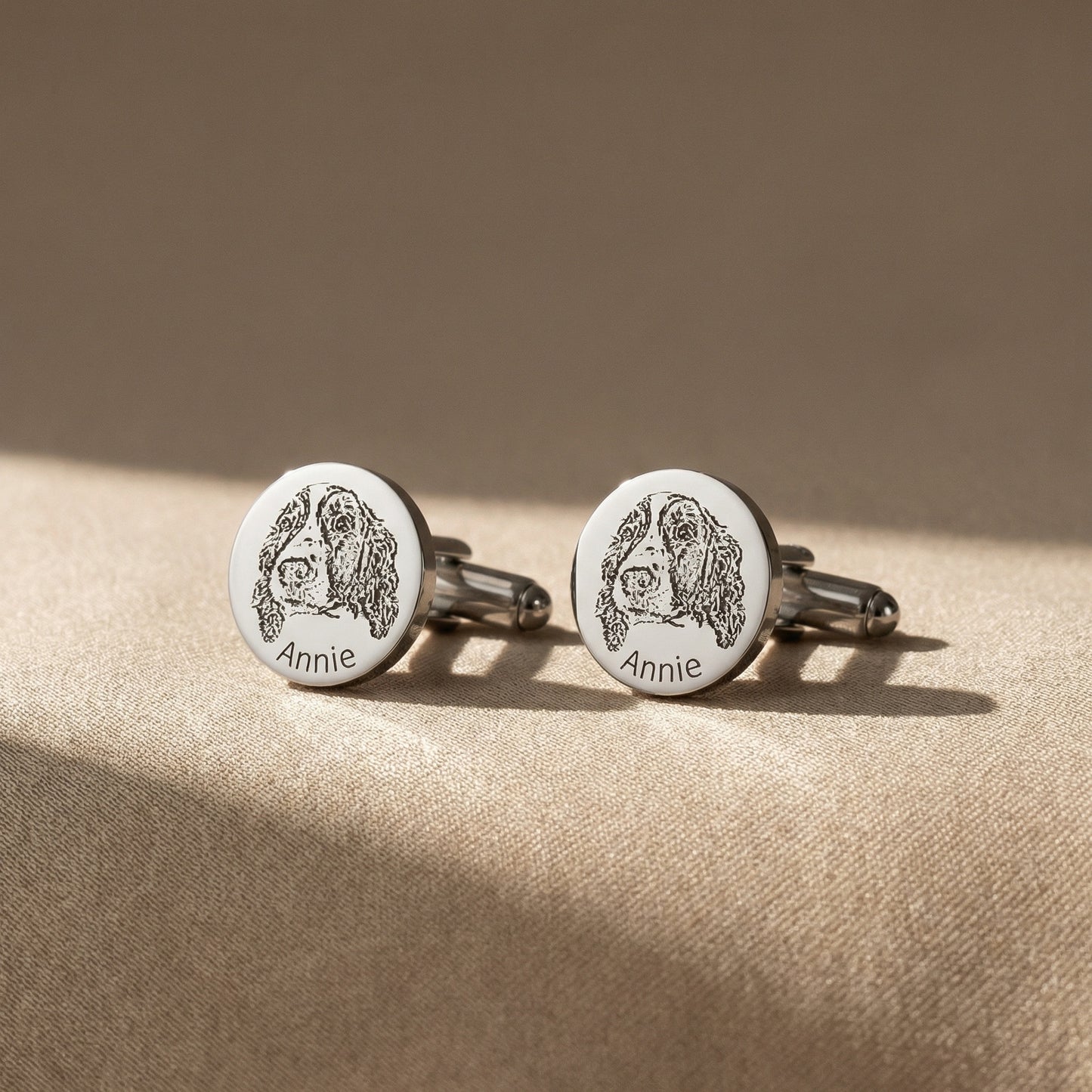 Pet Portrait Cuff Links
