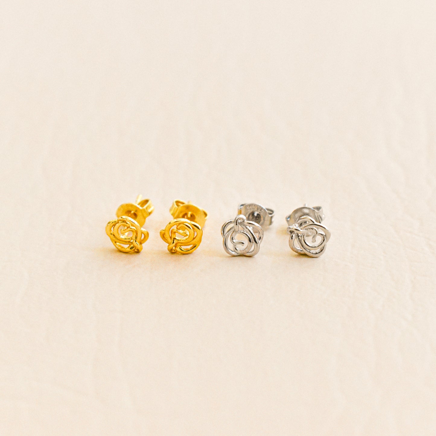 Mini Rose Stud Earrings