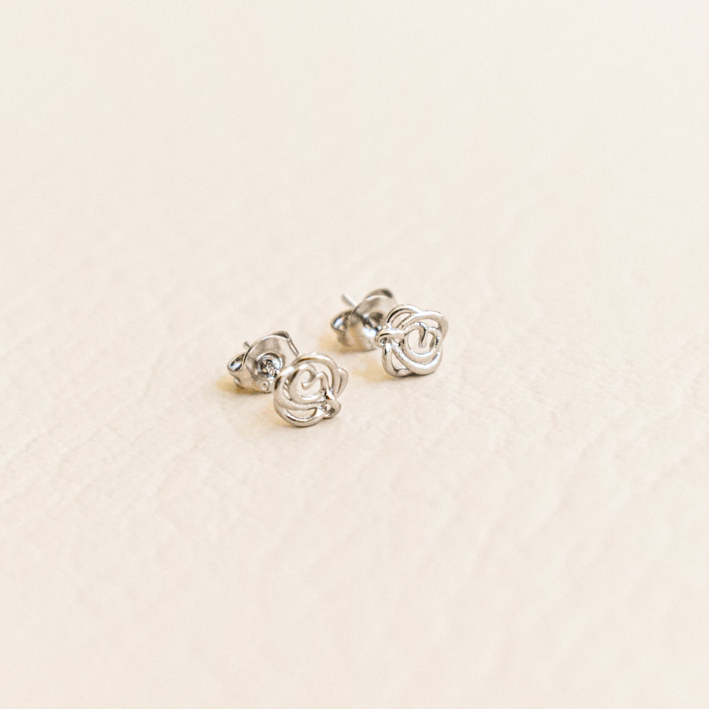 Mini Rose Stud Earrings