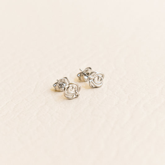 Mini Rose Stud Earrings