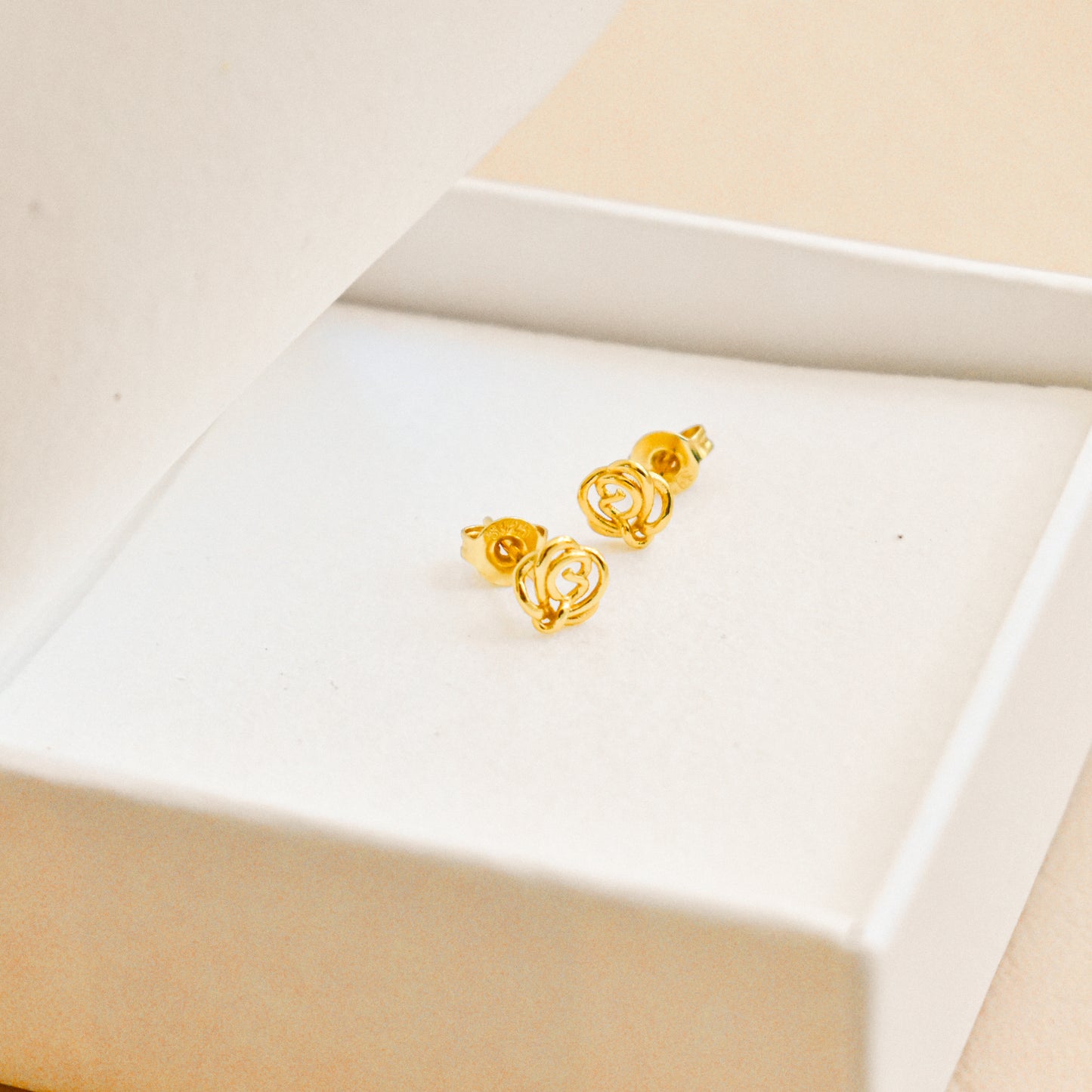 Mini Rose Stud Earrings