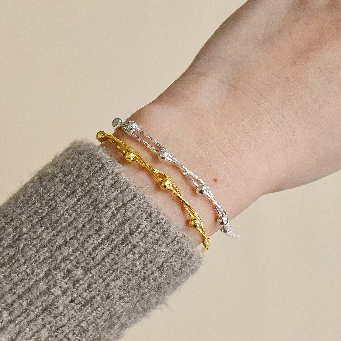 Duo Bead Chain Bracelet