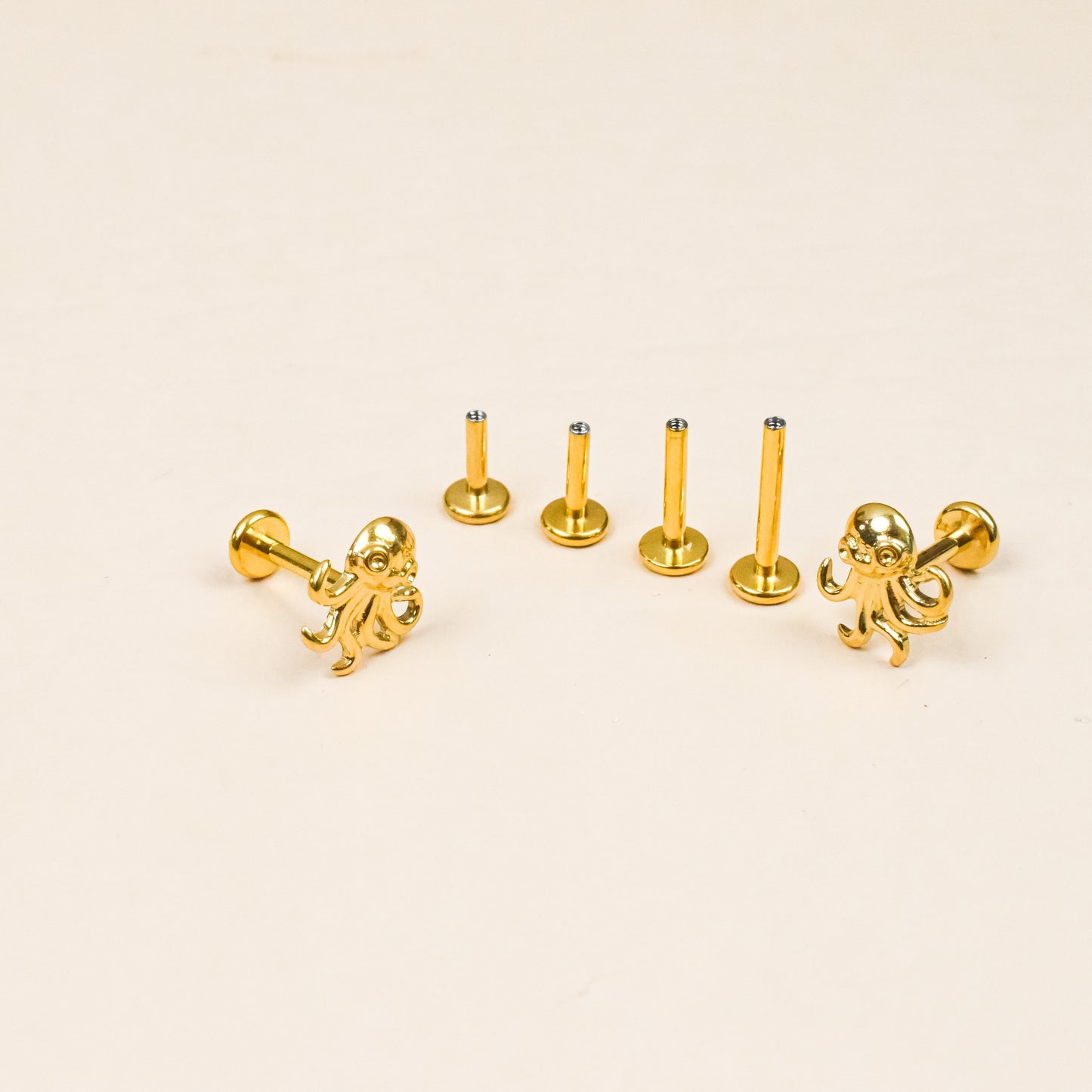 Micro Octopus Internally Threaded Flat Back