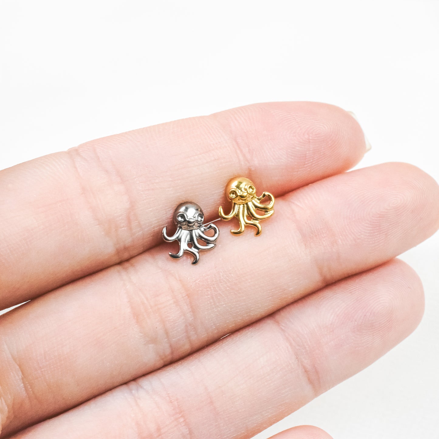 Micro Octopus Internally Threaded Flat Back