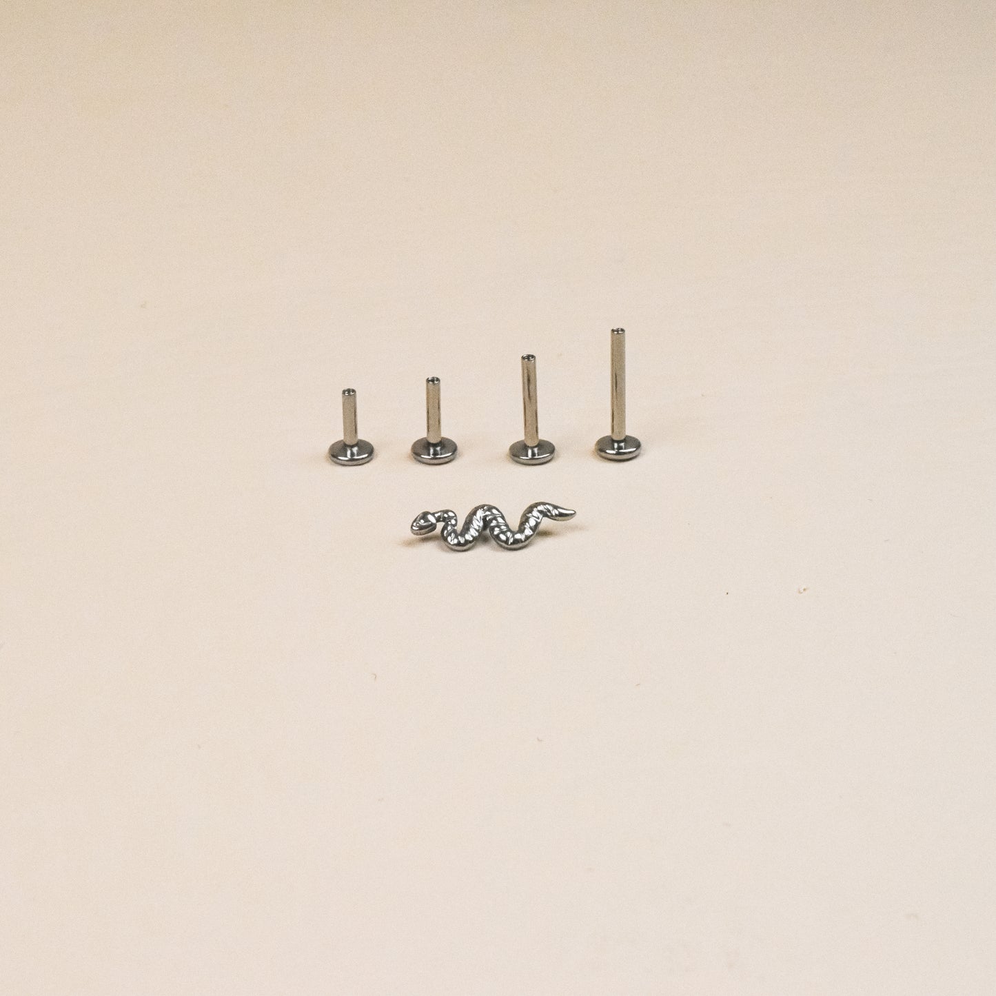 Tiny Snake Internally Threaded Stud