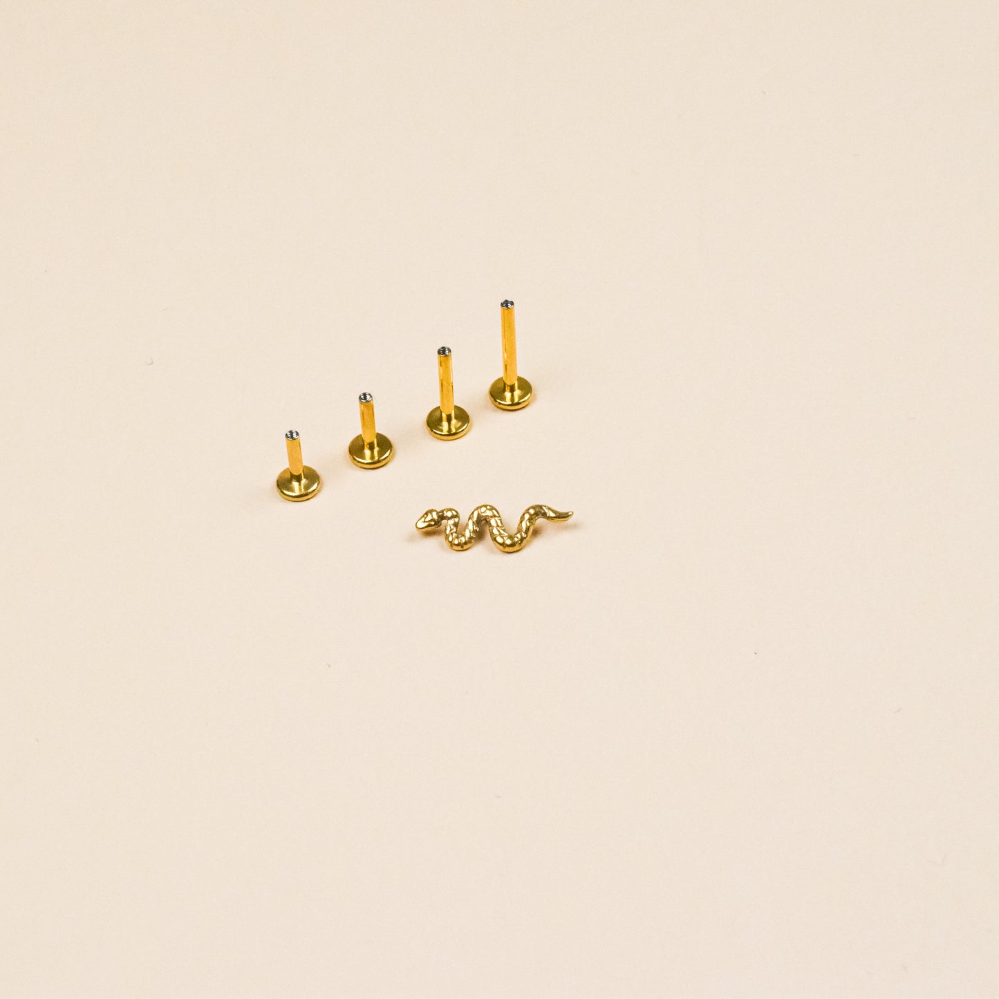 Tiny Snake Internally Threaded Stud