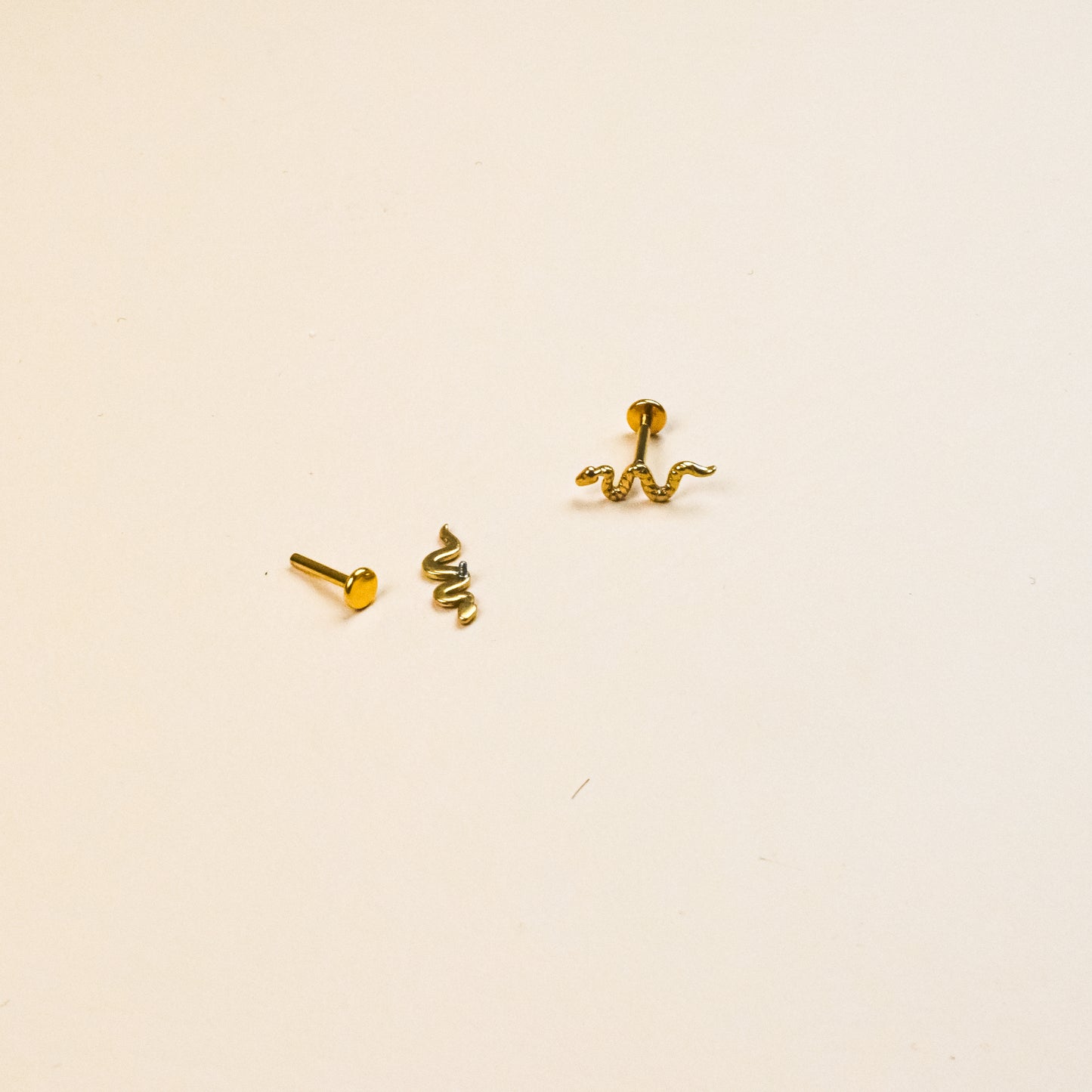 Tiny Snake Internally Threaded Stud