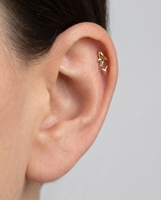 The Fin Flat Back Stud