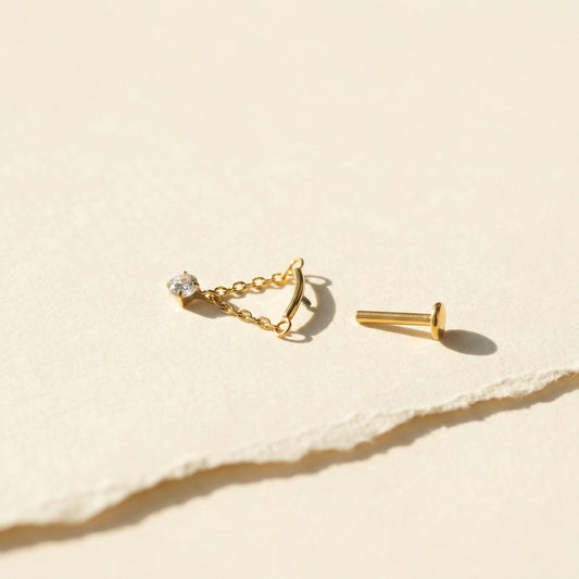 Celestial Crystal Draped Flat Back