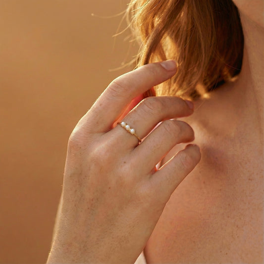 Pearl Trio Ring