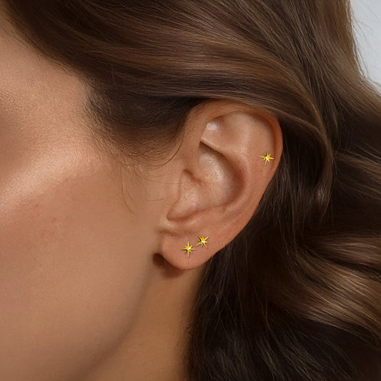 Tiny Starburst Flat Back