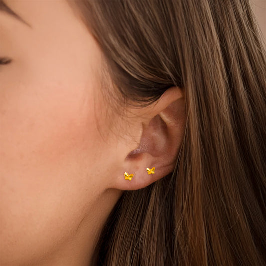 Textured Butterfly Dainty Flat Back