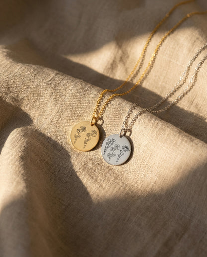 The Custom Garden Necklace: Up to 3 Birth Flowers