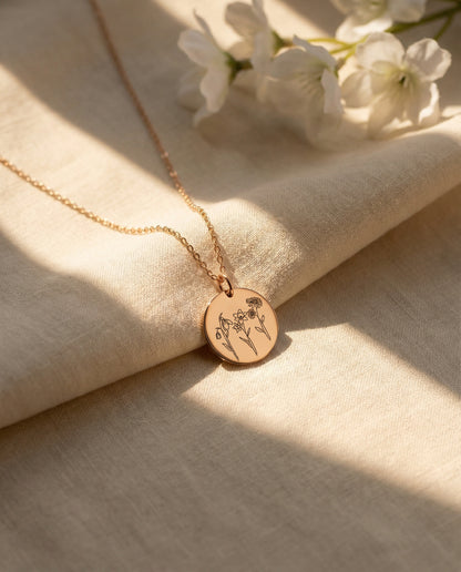 The Custom Garden Necklace: Up to 3 Birth Flowers