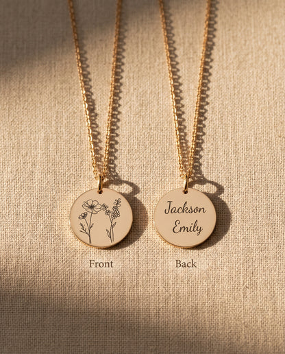 The Custom Garden Necklace: Up to 3 Birth Flowers
