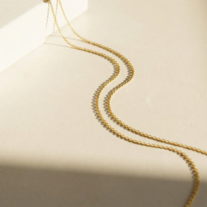 1.4mm Stainless Steel Dainty Cable Chain 18-20"