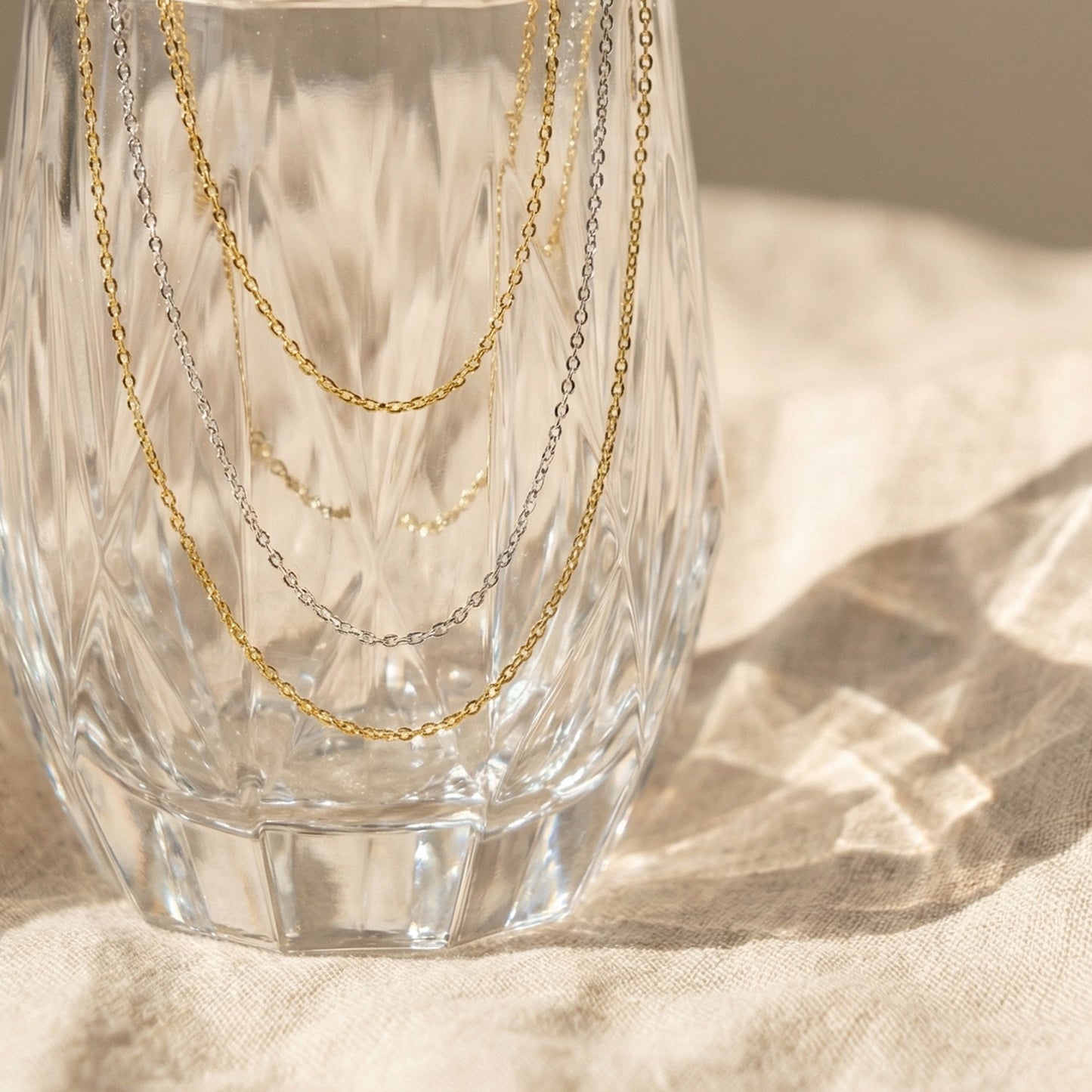 1.4mm Stainless Steel Dainty Cable Chain 18-20"