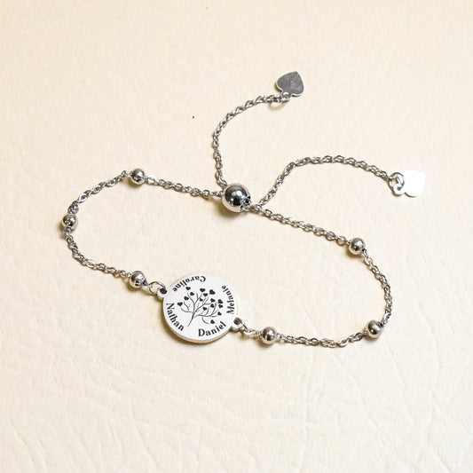 Personalized Family Tree Bracelet