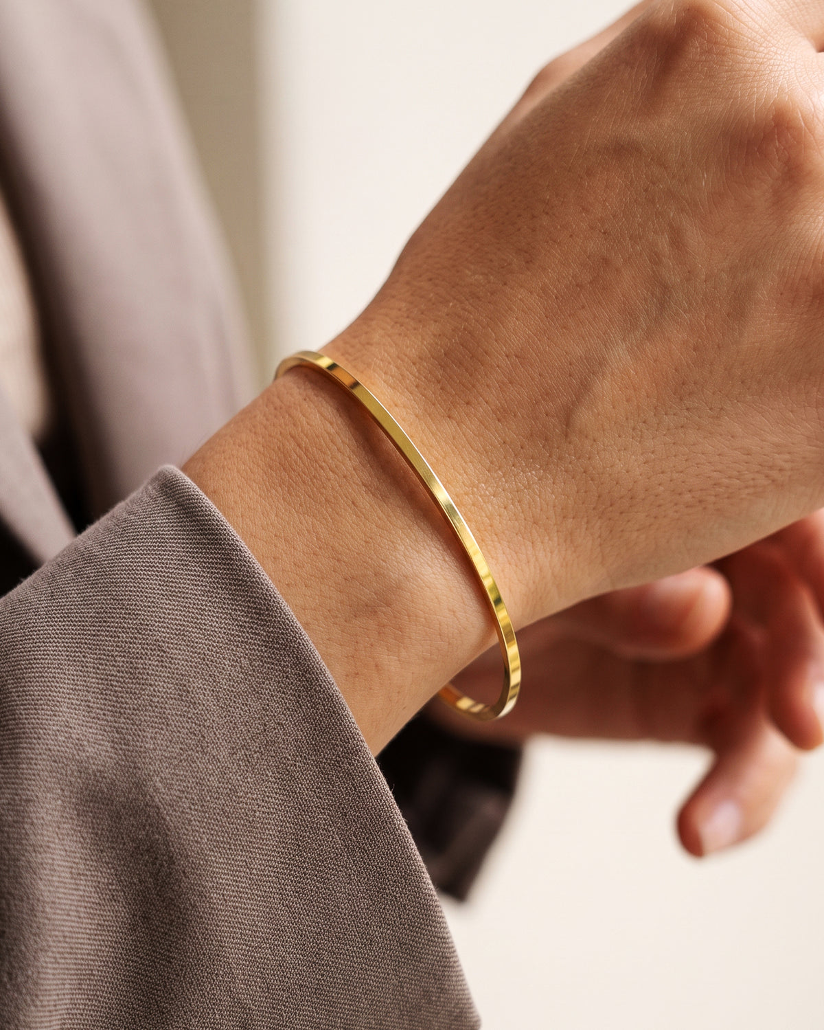 The Flat Edge Square Bangle