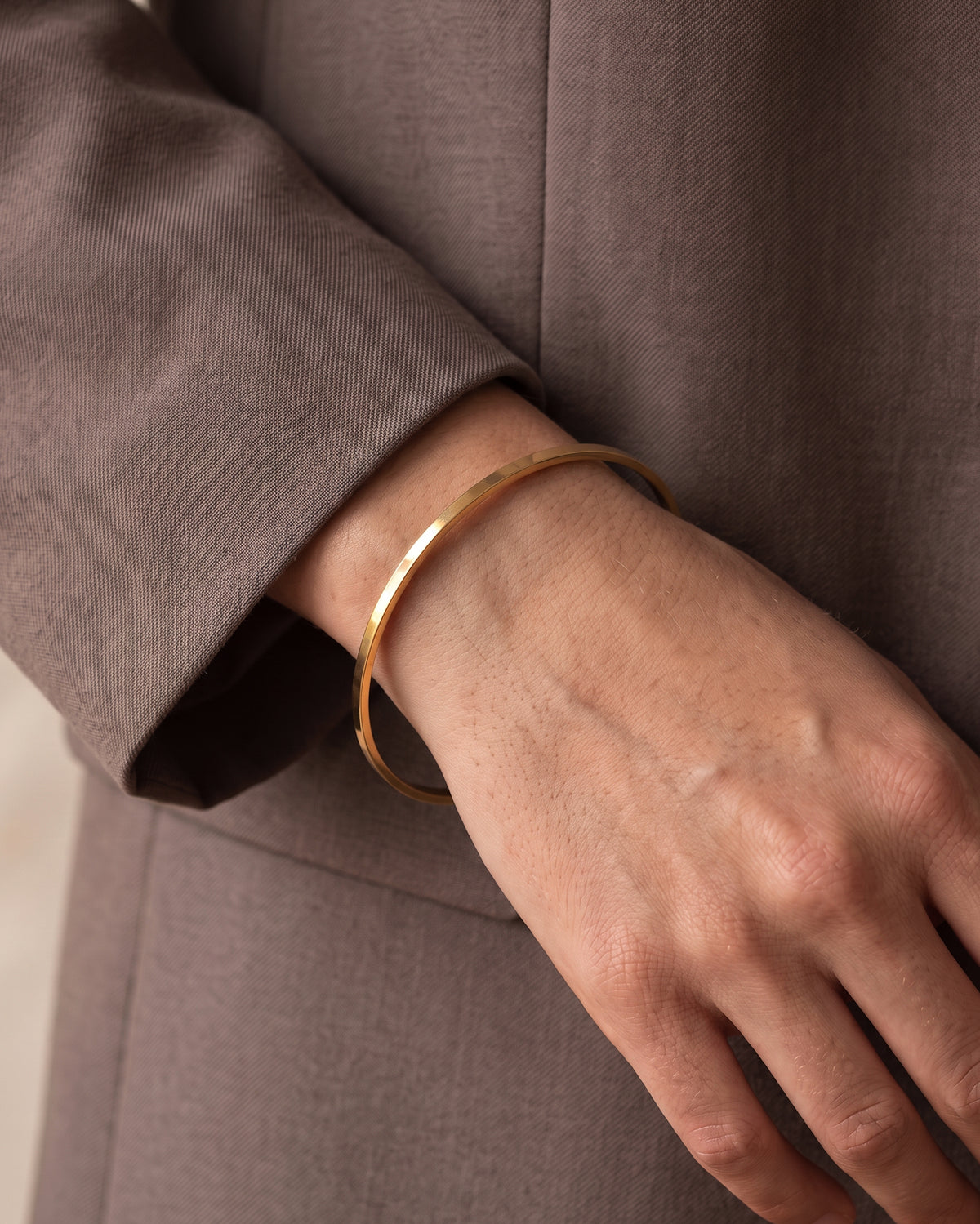 The Flat Edge Square Bangle