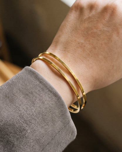 The Flat Edge Square Bangle