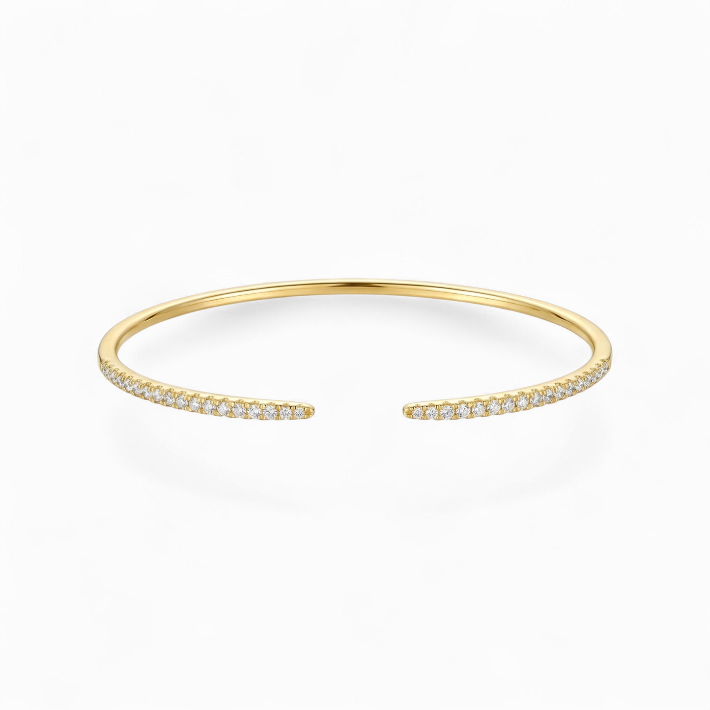 Thin Pavé Open Cuff