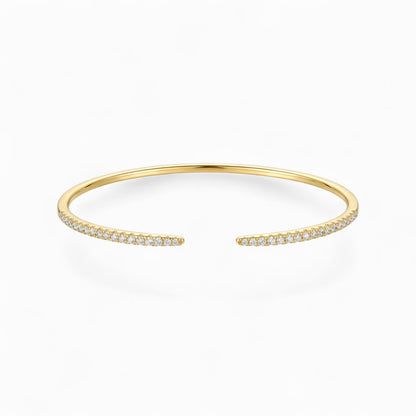 Thin Pavé Open Cuff