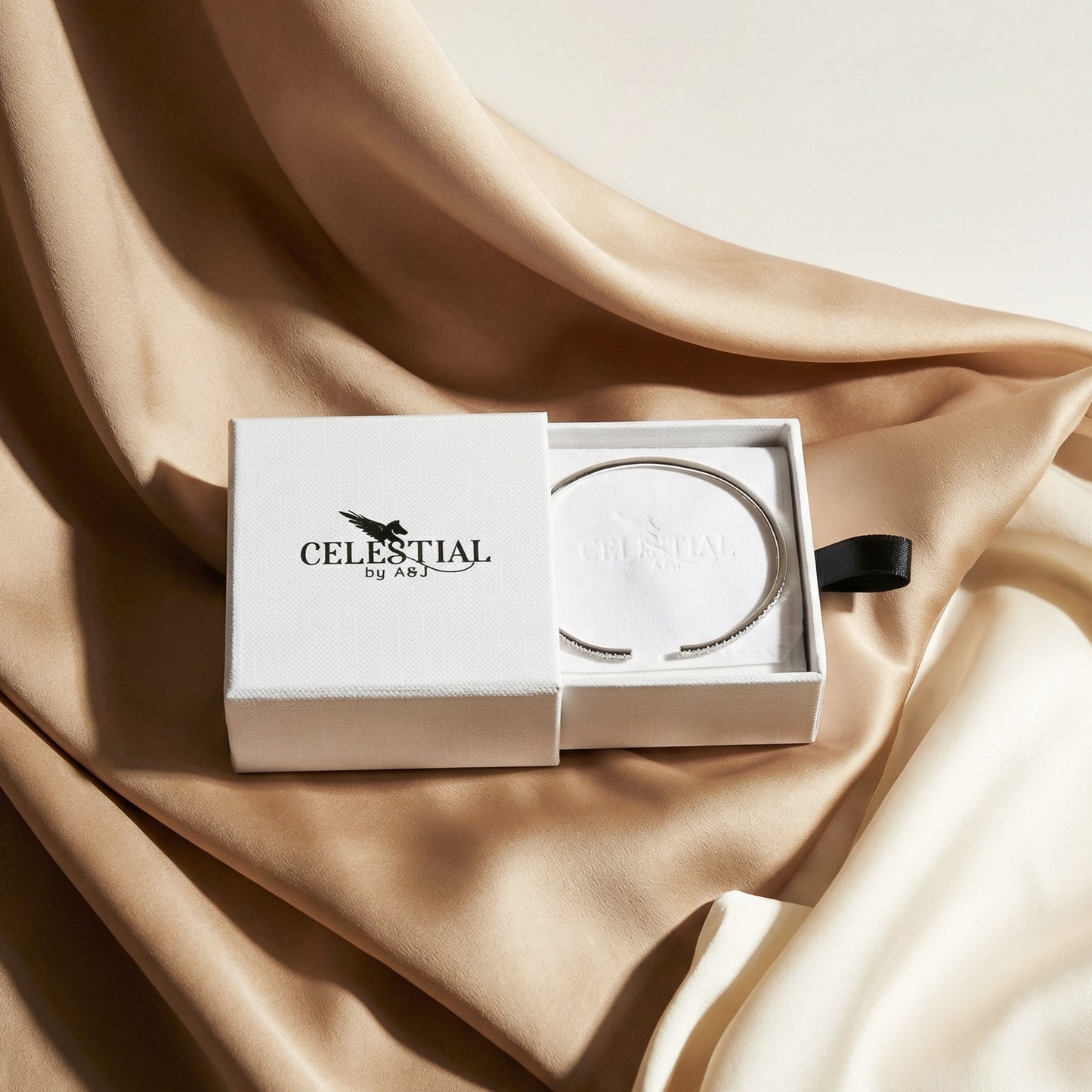 Thin Pavé Open Cuff