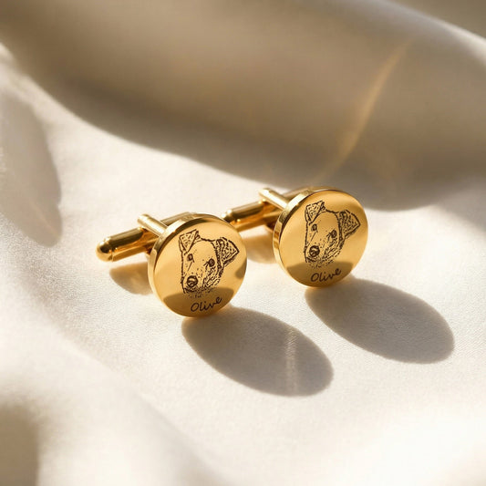 Pet Portrait Cuff Links