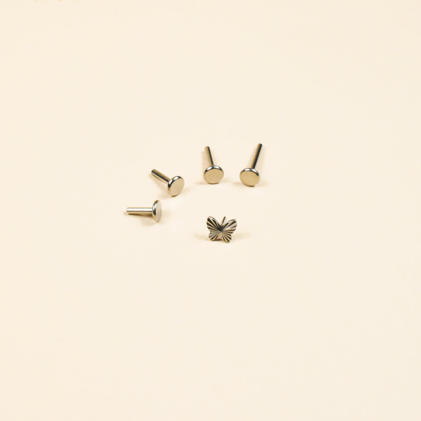 Textured Butterfly Dainty Flat Back