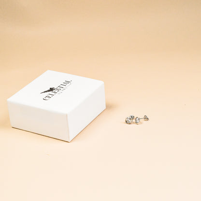 Dainty Sterling Silver Mini Stud Earrings