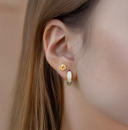 Mini Rose Stud Earrings