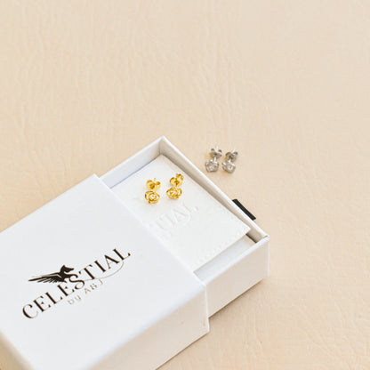 Mini Rose Stud Earrings
