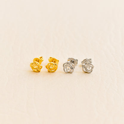 Mini Rose Stud Earrings