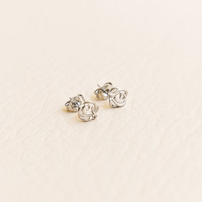 Mini Rose Stud Earrings