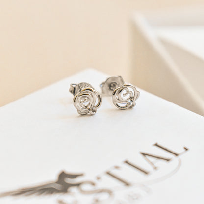 Mini Rose Stud Earrings