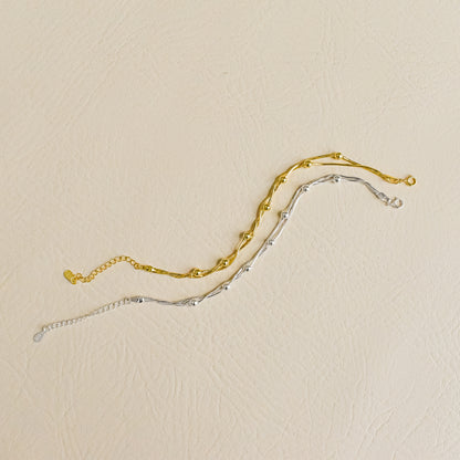 Duo Bead Chain Bracelet
