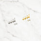 CelestialbyAJ Bow Micro Titanium Internally Threaded Flat Back 18K Gold