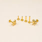 Micro Octopus Internally Threaded Flat Back