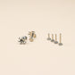 Micro Octopus Internally Threaded Flat Back