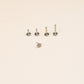 Tiny Flower Star Threadless Push Pin Flat Back