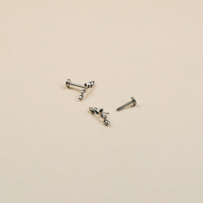 Five-leaf Threadless Titanium Flatback