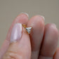 Tiny Triangle CZ Internally Threaded Titanium Flat Back