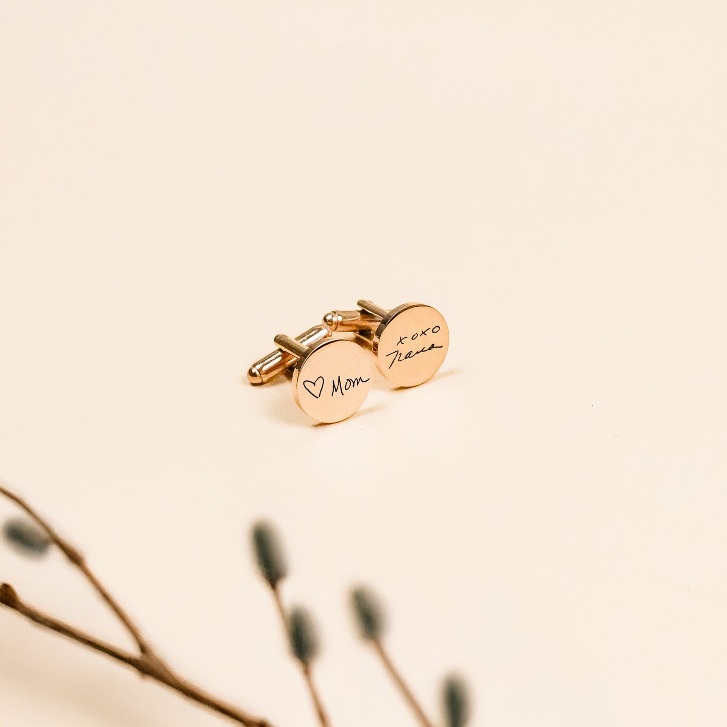 Handwriting & Memory Engraved Cufflinks