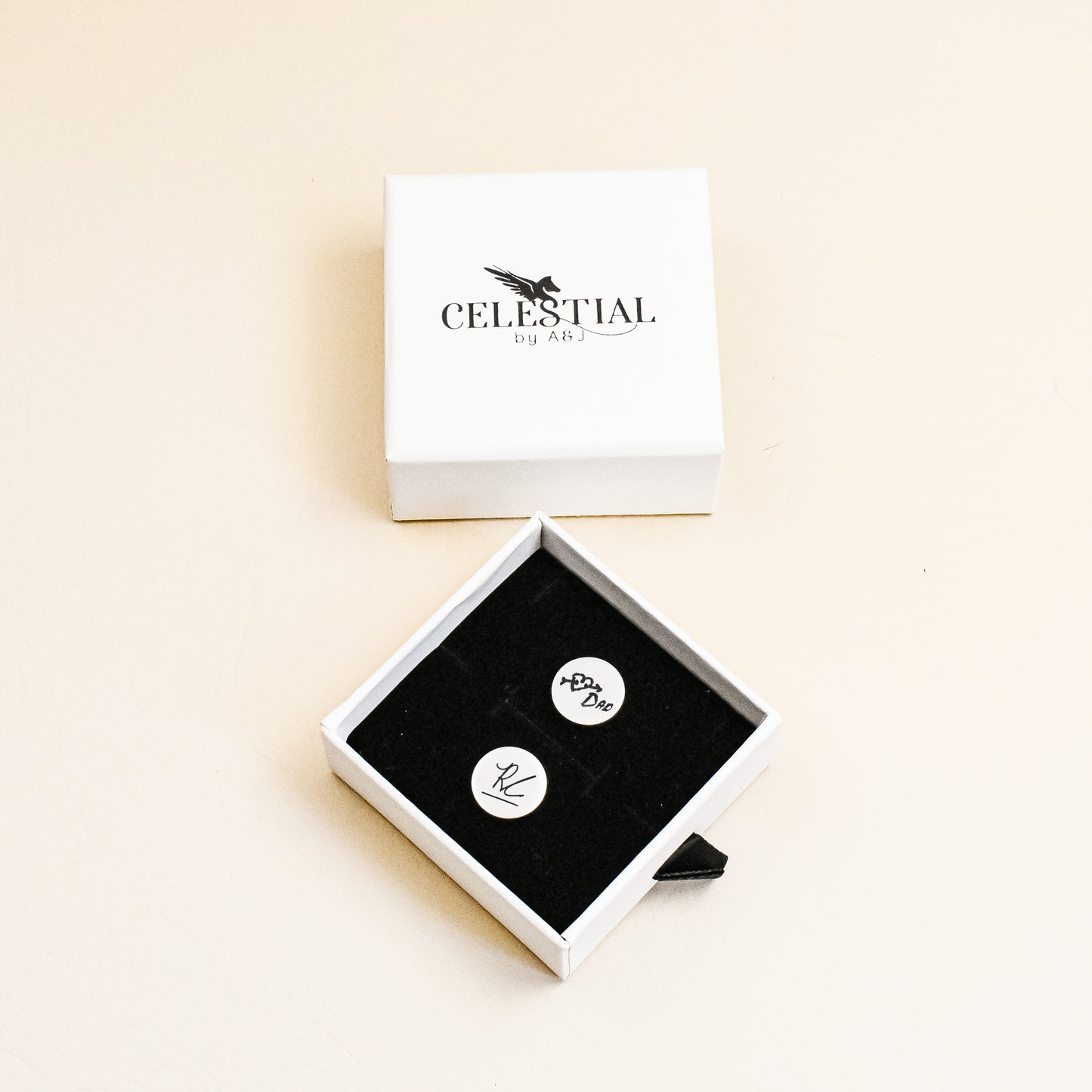 Handwriting & Memory Engraved Cufflinks