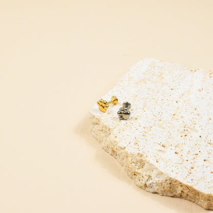 Tiny Paw Print Flat Back