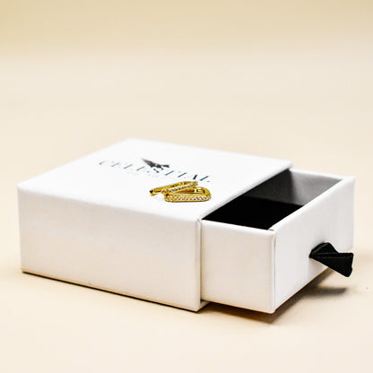 Rectangle Pave Hoop Earrings