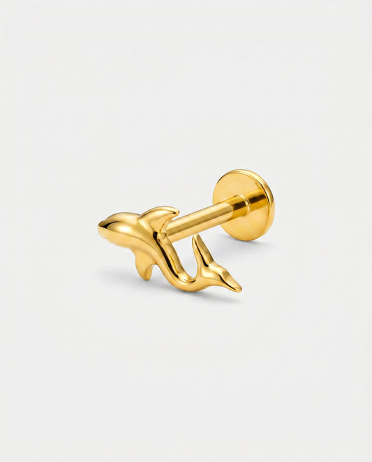 The Fin Flat Back Stud