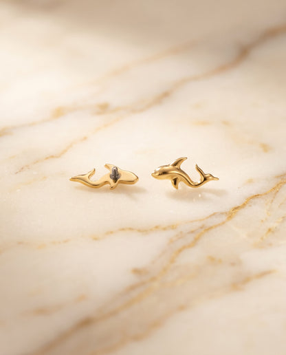 The Fin Flat Back Stud